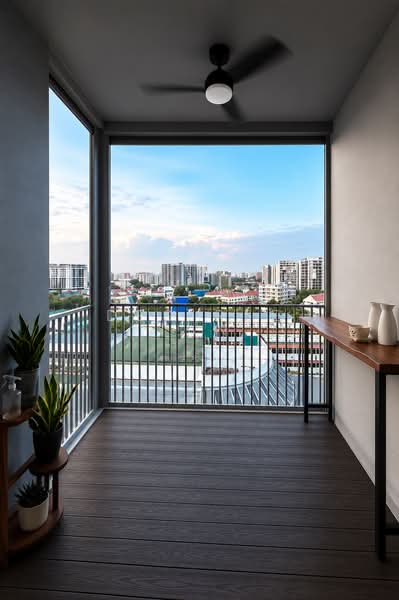 The Florence Residences, 87 Hougang Avenue 2, 2 Bedrooms, 721 sqft, Condominium For Sale, by Desiree Tan, 500167073 - Balcony - PropertyGuru.com.sg