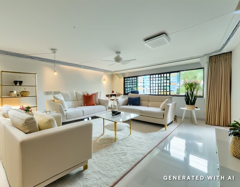 407 Serangoon Avenue 1, 407 Serangoon Avenue 1, 3 Bedrooms, 1,119 sqft, HDB Flat For Sale, by Donavan Tan, 500167103 - Living Room - PropertyGuru.com.sg
