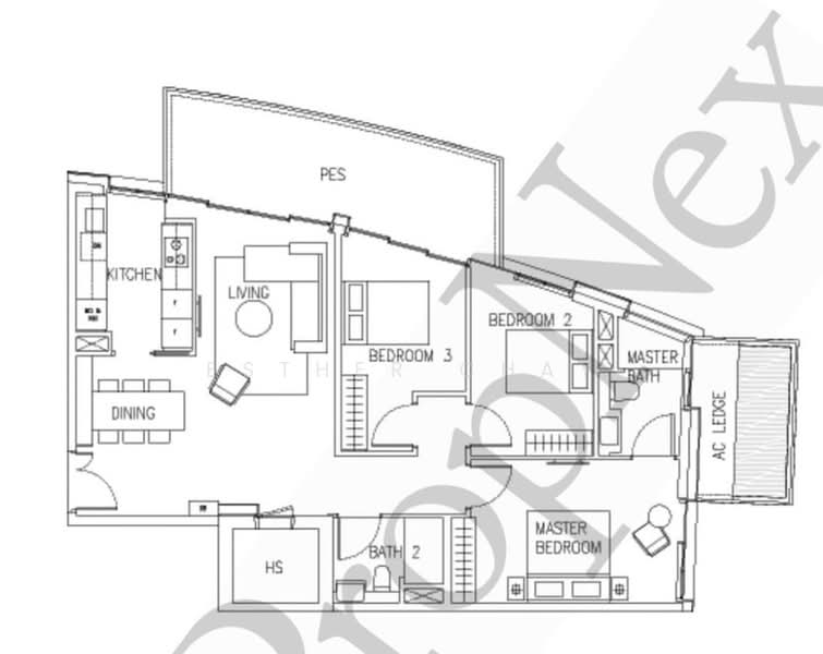 Corals at Keppel Bay, , 3 Bedrooms, 1,259 sqft, Condominium For Sale, by Esther Chay, 500167125 - PropertyGuru.com.sg