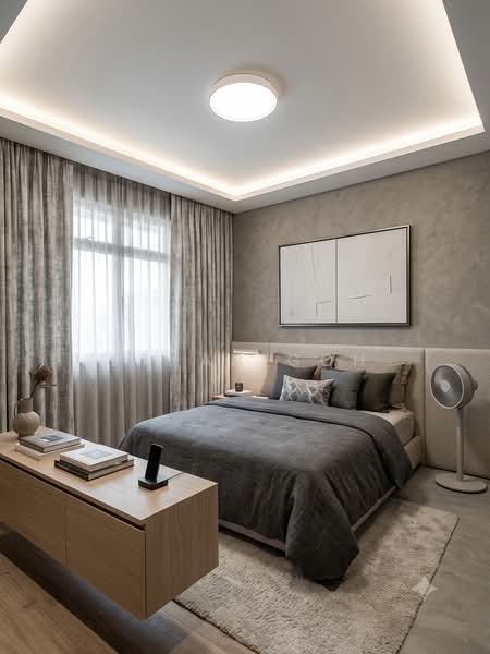 347A Yishun Avenue 11, 347A Yishun Avenue 11, 2 Bedrooms, 721 sqft, HDB Flat For Sale, by Ethan Goh, 500167140 - Master Bedroom AI Illustration - PropertyGuru.com.sg
