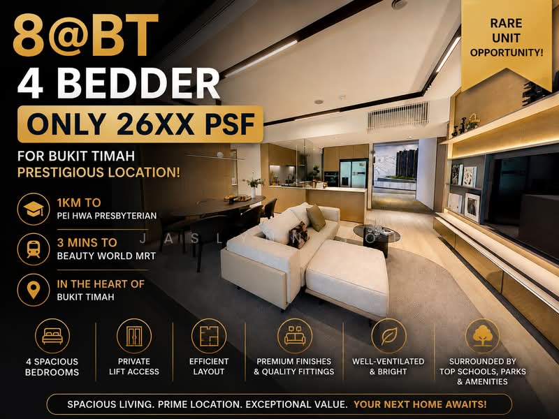 8@BT, 6 Bukit Timah Link, 3 Bedrooms, 1,109 sqft, Condominium For Sale, by Jaslynn Soh, 500167144 - Living Room - PropertyGuru.com.sg