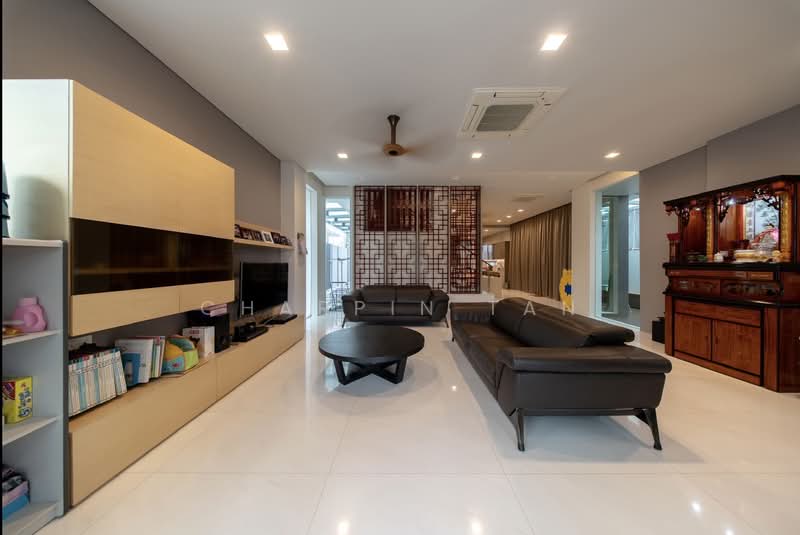 3 plus attic rebuilt freehold 3-gen bungalow walking dist to MRT, , 7 Bedrooms, 6,355 sqft, Bungalow House For Sale, by Charpin Tan, 500167179 - Living Room - PropertyGuru.com.sg