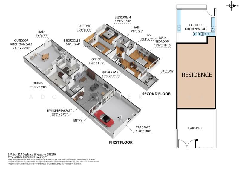 35a lorong 25a geylang, , 5 Bedrooms, 2,081 sqft, Terraced House For Sale, by Adora Valerie Tay, 500167191 - PropertyGuru.com.sg