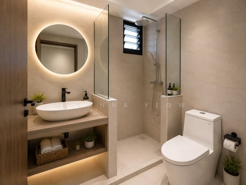 112B Alkaff Crescent, 112B Alkaff Crescent, 3 Bedrooms, 1,001 sqft, HDB Flat For Sale, by Susanna Yeow, 500167250 - Bathroom - PropertyGuru.com.sg