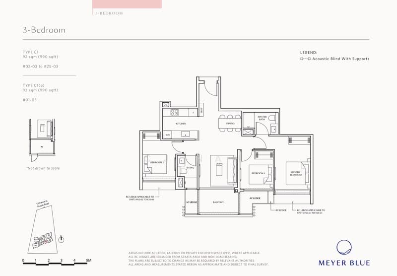 MEYER BLUE, 83 Meyer Road, 3 Bedrooms, 1,141 sqft, Condominium For Sale, by CJ Nah, 500167263 - C1 - PropertyGuru.com.sg