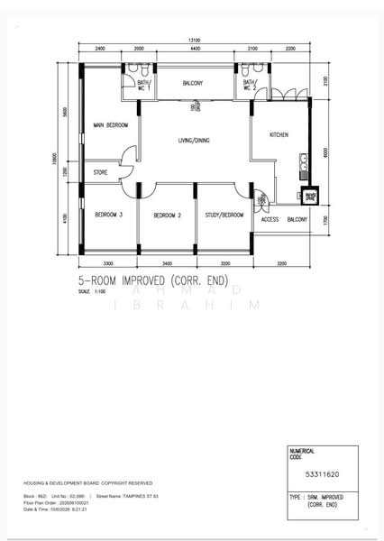 862 Tampines Street 83, 862 Tampines Street 83, 3 Bedrooms, 1,366 sqft, HDB Flat For Sale, by Ahmad Ibrahim, 500167281 - PropertyGuru.com.sg