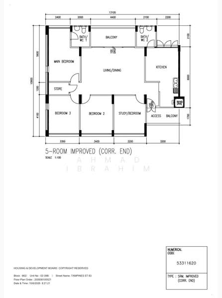 862 Tampines Street 83, 862 Tampines Street 83, 3 Bedrooms, 1,366 sqft, HDB Flat For Sale, by Ahmad Ibrahim, 500167281 - PropertyGuru.com.sg