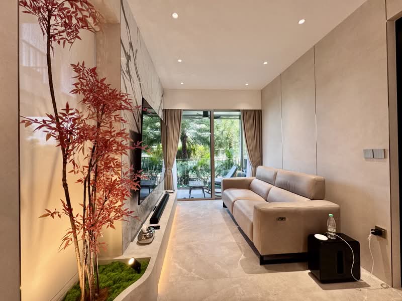 The Reef at King's Dock, 2 Harbourfront Avenue, 2 Bedrooms, 689 sqft, Condominium For Sale, by Rachel Cheng, 500167315 - Living Room - PropertyGuru.com.sg