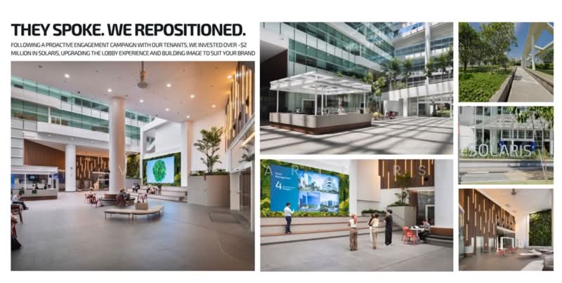 Solaris @ One-North, 1 Fusionopolis Walk, 8,700 sqft, Business / Science Park For Rent, by Vita Partners, 500167352 - Lobby - CommercialGuru.com.sg