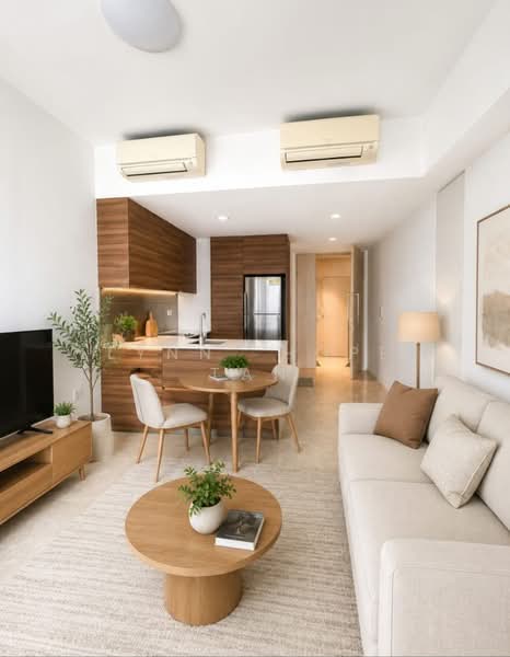 The Panorama, 8 Ang Mo Kio Ave 2, 2 Bedrooms, 700 sqft, Condominium For Rent, by Lynn Hope Tan, 500167481 - Living Room - Virtual Ai staging done to - PropertyGuru.com.sg