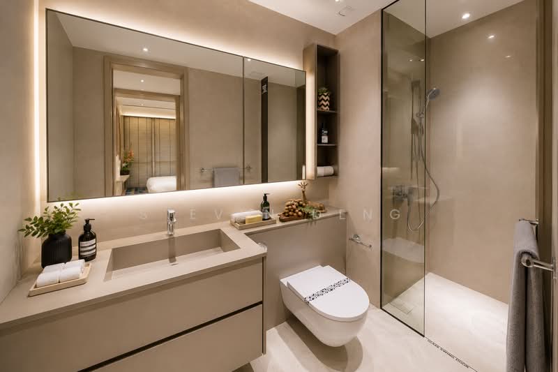 CCR Mixed-Use Brand New Condo With Last Year's Pricing, , 3 Bedrooms, 1,066 sqft, Condominium For Sale, by Steven Deng, 500167492 - Bathroom - PropertyGuru.com.sg