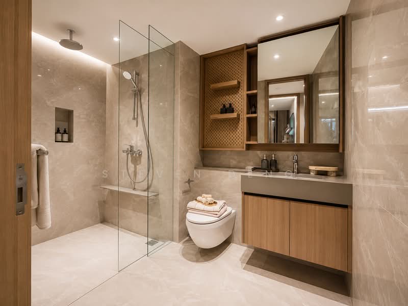 PARKTOWN Residence, Tampines Street 62, 4 Bedrooms, 1,496 sqft, Condominium For Sale, by Steven Deng, 500168000 - Bathroom - PropertyGuru.com.sg