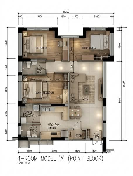 328 Tah Ching Road, 328 Tah Ching Road, 3 Bedrooms, 1,109 sqft, HDB Flat For Sale, by Ray Lee, 500168028 - PropertyGuru.com.sg