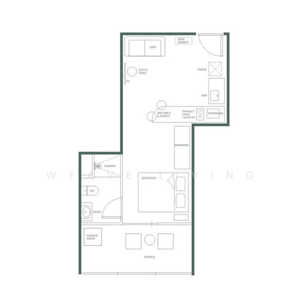 Weave Residences - East Coast, 5 Still Road, Studio, 393 sqft, Condominium For Rent, by Weave Living, 500168070 - PropertyGuru.com.sg