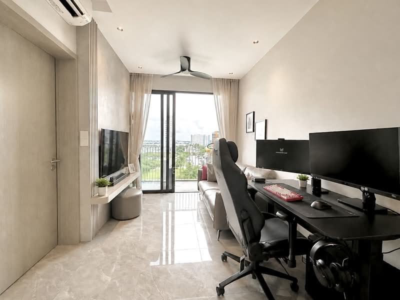 The Garden Residences, 1 Serangoon North View, 1 Bedroom, 452 sqft, Condominium For Sale, by Eileen Fu, 500168091 - Living Room - PropertyGuru.com.sg