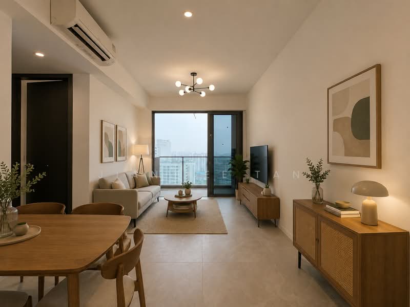 AMO Residence, 23 Ang Mo Kio Rise, 2 Bedrooms, 743 sqft, Condominium For Rent, by Jian Yee Tan, 500168123 - Living Room - PropertyGuru.com.sg