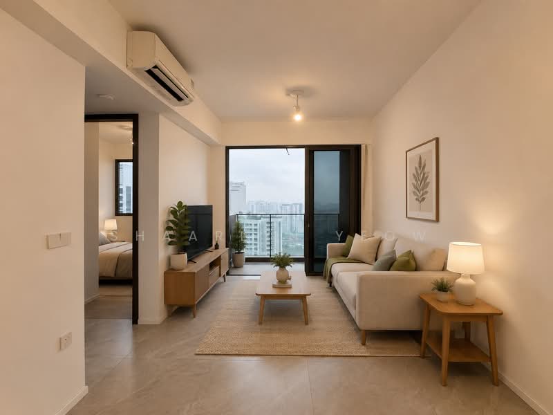 AMO Residence, 21 Ang Mo Kio Rise, 2 Bedrooms, 743 sqft, Condominium For Rent, by Shaarlyn Yeow, 500168124 - Living Room - PropertyGuru.com.sg