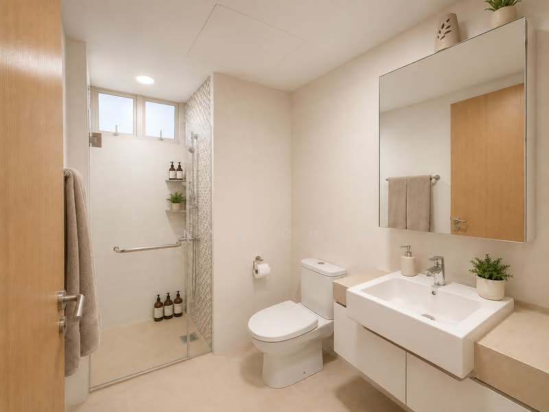 Oasis @ Elias, 60 - 72 Elias Road, 3 Bedrooms, 1,249 sqft, Condominium For Sale, by Enya Chew, 500168148 - Bathroom - PropertyGuru.com.sg
