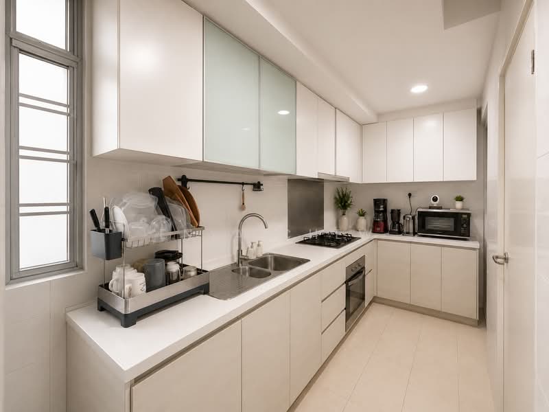 Oasis @ Elias, 60 - 72 Elias Road, 3 Bedrooms, 1,249 sqft, Condominium For Sale, by Enya Chew, 500168148 - Kitchen - PropertyGuru.com.sg