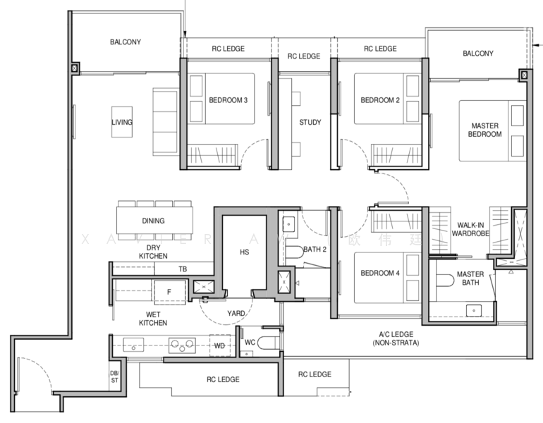 Norwood Grand, 10 Champions Way, 4 Bedrooms, 1,313 sqft, Condominium For Sale, by Xavier Aw (欧伟廷), 500168174 - PropertyGuru.com.sg