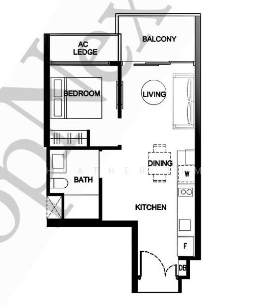 Kingsford Waterbay, 70 Upper Serangoon View, 1 Bedroom, 484 sqft, Condominium For Sale, by HEATHER LIM, 500168206 - PropertyGuru.com.sg