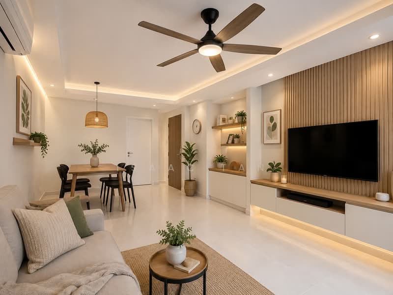 309C Anchorvale Road, 309C Anchorvale Road, 3 Bedrooms, 93 sqft, HDB Flat For Sale, by Isaac Tan, 500168248 - Living Room - PropertyGuru.com.sg