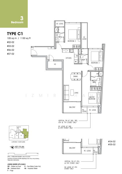 Gems Ville, 8 Lorong 13 Geylang, 3 Bedrooms, 1,130 sqft, Condominium For Sale, by Izmir Shah, 500168521 - PropertyGuru.com.sg