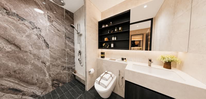 Gems Ville, 8 Lorong 13 Geylang, 3 Bedrooms, 1,130 sqft, Condominium For Sale, by Izmir Shah, 500168521 - Bathroom - PropertyGuru.com.sg