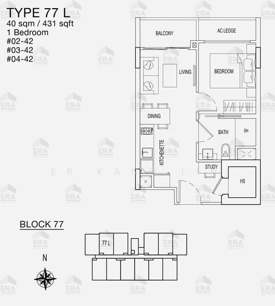 Parc Rosewood, 77 Rosewood Drive, 1 Bedroom, 432 sqft, Condominium For Sale, by Er Kang Lin, 500168528 - PropertyGuru.com.sg