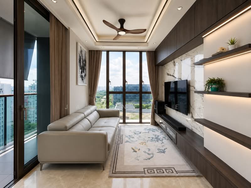 Park Place Residences, 2 Paya Lebar Road, 3 Bedrooms, 1,076 sqft, Condominium For Sale, by Jasmine Lee, 500168579 - Living Room - PropertyGuru.com.sg