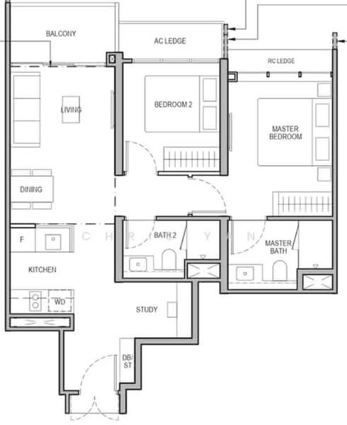 Tembusu Grand, 96 Jalan Tembusu, 2 Bedrooms, 743 sqft, Condominium For Rent, by Chris Yan, 500168738 - UFLOO - PropertyGuru.com.sg