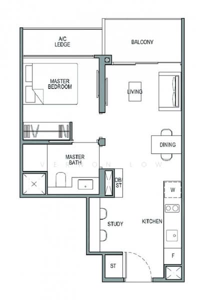Park Colonial, 2 Woodleigh Lane, 1 Bedroom, 506 sqft, Condominium For Rent, by Vernon Low, 500168745 - PropertyGuru.com.sg
