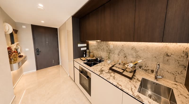 Tembusu Grand, 94 Jalan Tembusu, 1 Bedroom, 527 sqft, Condominium For Sale, by Izmir Shah, 500168751 - Kitchen - PropertyGuru.com.sg