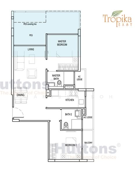 Tropika East, 3 Foo Kim Lin Road, 2 Bedrooms, 840 sqft, Condominium For Sale, by Marissa Soh, 500168756 - PropertyGuru.com.sg