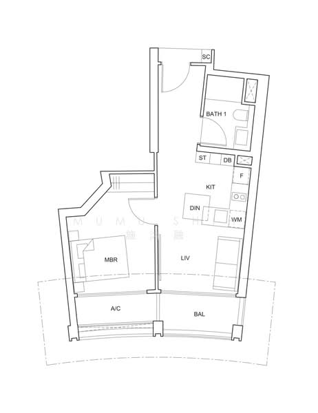 One Pearl Bank, 1 Pearl Bank, 1 Bedroom, 527 sqft, Condominium For Sale, by Mumu Shih 施沐融, 500168859 - PropertyGuru.com.sg