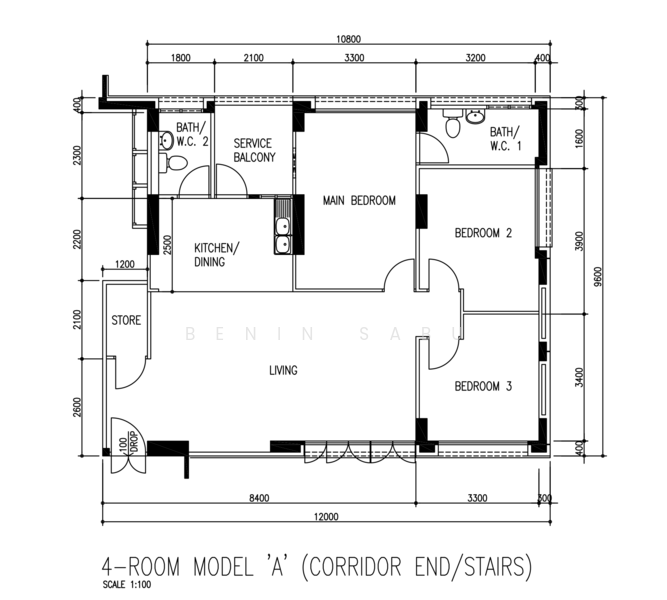 756 Pasir Ris Street 71, 756 Pasir Ris Street 71, 3 Bedrooms, 1,141 sqft, HDB Flat For Sale, by Benin Sabu, 500168877 - PropertyGuru.com.sg