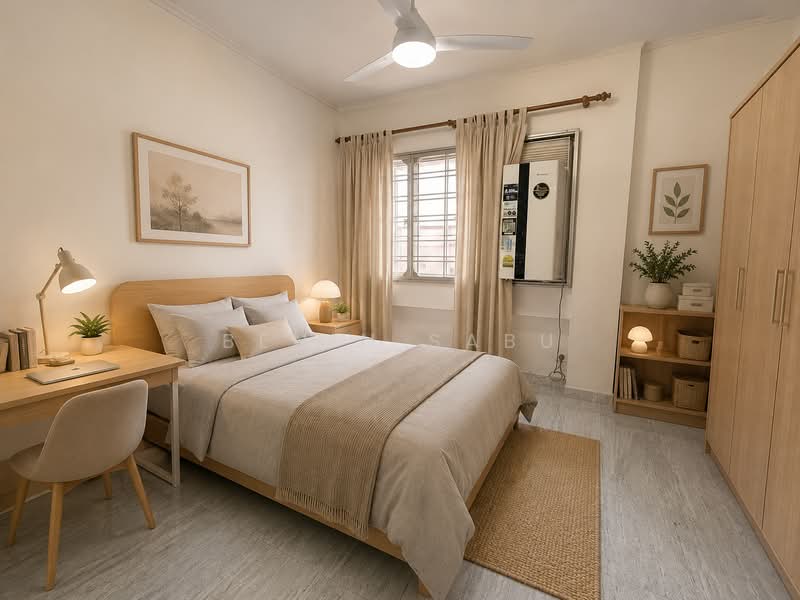 756 Pasir Ris Street 71, 756 Pasir Ris Street 71, 3 Bedrooms, 1,141 sqft, HDB Flat For Sale, by Benin Sabu, 500168877 - Bedroom 2 Remiagined - PropertyGuru.com.sg