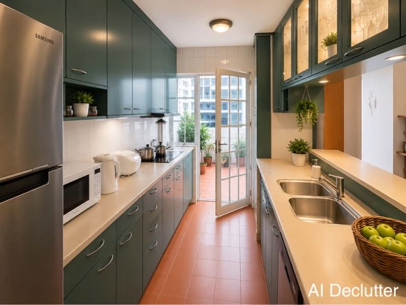 Yi Kai Court, 371 Upper Paya Lebar Road, 4 Bedrooms, 1,668 sqft, Apartment For Sale, by Cindy Ong, 500168970 - Kitchen (AI Declutter) - PropertyGuru.com.sg