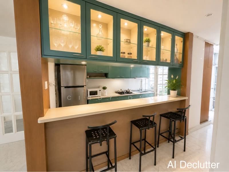Yi Kai Court, 371 Upper Paya Lebar Road, 4 Bedrooms, 1,668 sqft, Apartment For Sale, by Cindy Ong, 500168970 - Kitchen/Bar Area (AI Declutter) - PropertyGuru.com.sg