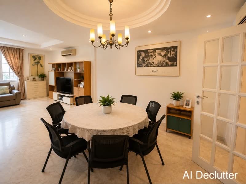 Yi Kai Court, 371 Upper Paya Lebar Road, 4 Bedrooms, 1,668 sqft, Apartment For Sale, by Cindy Ong, 500168970 - Dining Area (AI Declutter) - PropertyGuru.com.sg