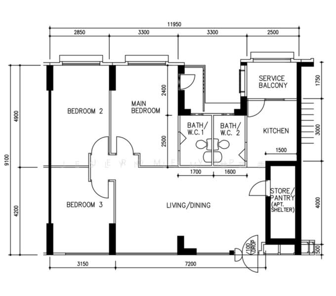 Sembawang Drive, Sembawang Drive, 3 Bedrooms, 1,184 sqft, HDB Flat For Sale, by Jeslyn Lim 林瑞香, 500168991 - PropertyGuru.com.sg