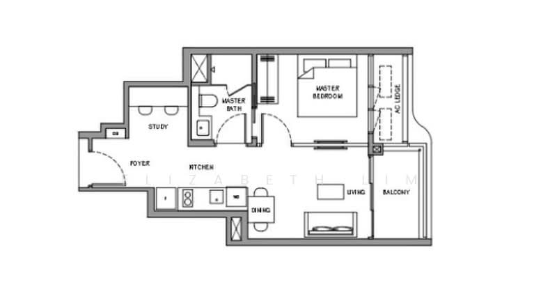 LAST UNIT⭐SEAVIEW⭐Doorstep to MRT⭐1bed+study, , 2 Bedrooms, 484 sqft, Condominium For Sale, by Elizabeth Lim, 500169039 - PropertyGuru.com.sg