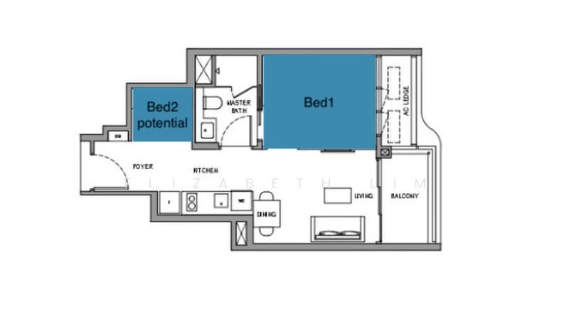 LAST UNIT⭐SEAVIEW⭐Doorstep to MRT⭐1bed+study, , 2 Bedrooms, 484 sqft, Condominium For Sale, by Elizabeth Lim, 500169039 - PropertyGuru.com.sg