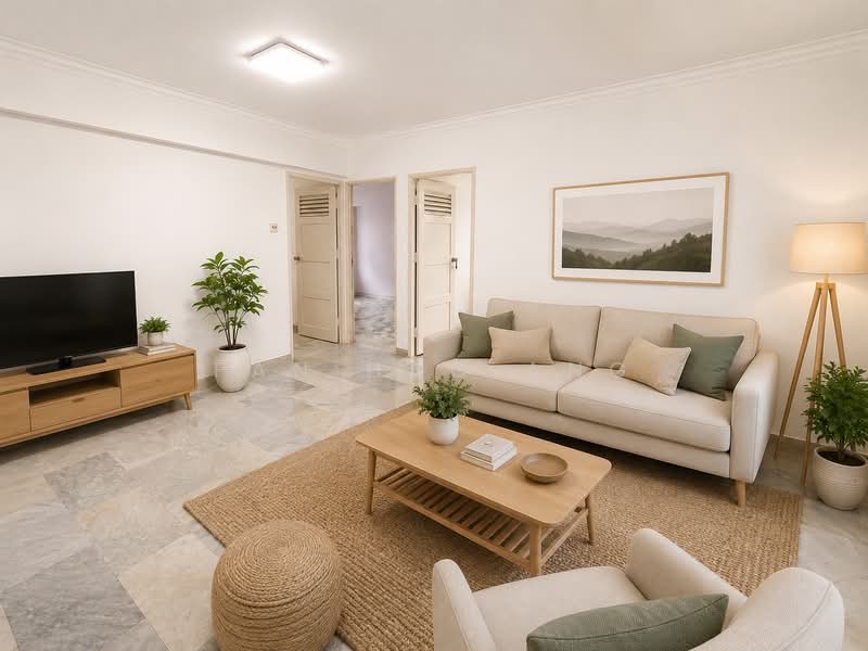 37 Bedok South Avenue 2, 37 Bedok South Avenue 2, 3 Bedrooms, 904 sqft, HDB Flat For Sale, by Fan Hao Ang, 500169082 - AI Rendering Living Room - PropertyGuru.com.sg