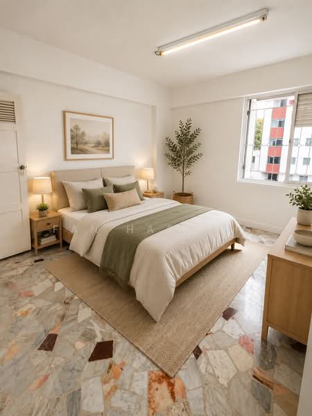 37 Bedok South Avenue 2, 37 Bedok South Avenue 2, 3 Bedrooms, 904 sqft, HDB Flat For Sale, by Fan Hao Ang, 500169082 - AI Rendering Bedroom - PropertyGuru.com.sg