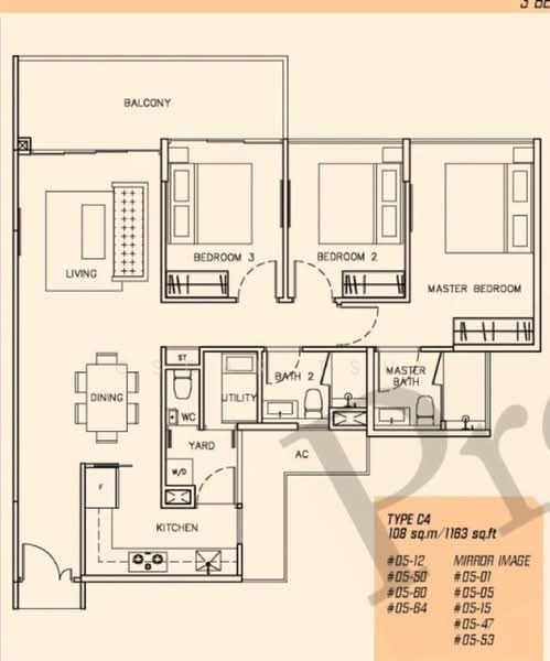 Parc Olympia, 60 Flora Drive, 3 Bedrooms, 1,163 sqft, Condominium For Sale, by Oscar Tsui, 500169092 - PropertyGuru.com.sg