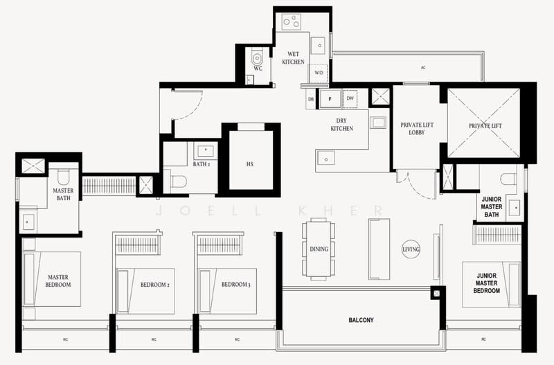 FREEHOLD ⭐️ 5 MINS WALK TO MRT, , 4 Bedrooms, 1,389 sqft, Condominium For Sale, by Joell Kher, 500169099 - PropertyGuru.com.sg