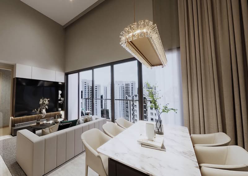 FREEHOLD ⭐️ 5 MINS WALK TO MRT, , 4 Bedrooms, 1,389 sqft, Condominium For Sale, by Joell Kher, 500169099 - Living Room - PropertyGuru.com.sg