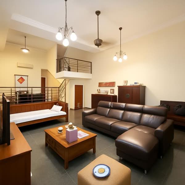 Face Park, 1km to Maris Stella, 6 Bdrms, Convenient, Gd Layout, High Ceiling, Serious seller, Serangoon Estate, Paya Lebar Estate, Braddell Estate, 6 Bedrooms, 3,800 sqft, Corner Terrace For Sale, by Alex Ng, 500169102 - Living Room - PropertyGuru.com.sg