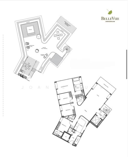 Belle Vue Residences, 15 Oxley Walk, 4 Bedrooms, 3,832 sqft, Condominium For Sale, by Joanne Quek, 500169106 - PropertyGuru.com.sg